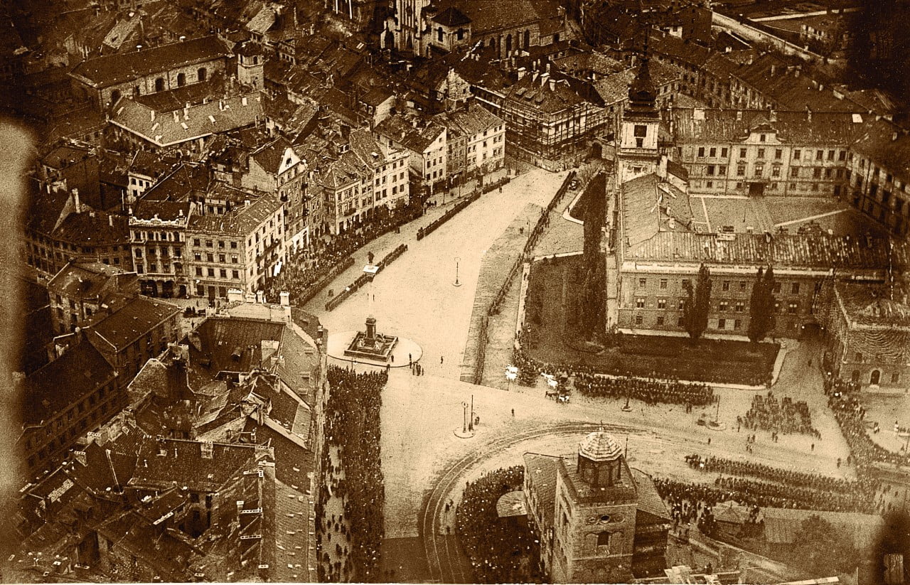 Warszawa, Plac Zamkowy, ok. 1919