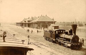 Warszawa, Dworzec kolejowy na Pradze, Maksymilian Fajans, 1877