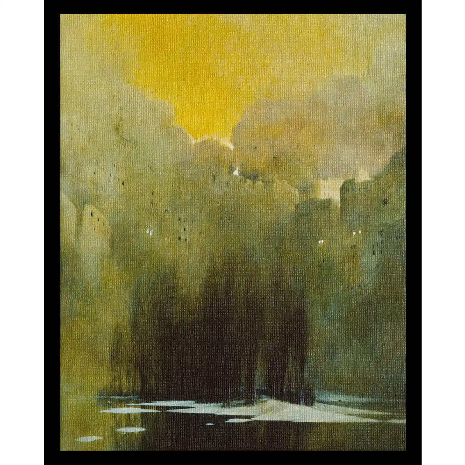 Zdzisław Beksiński obraz Bez tytułu 1980