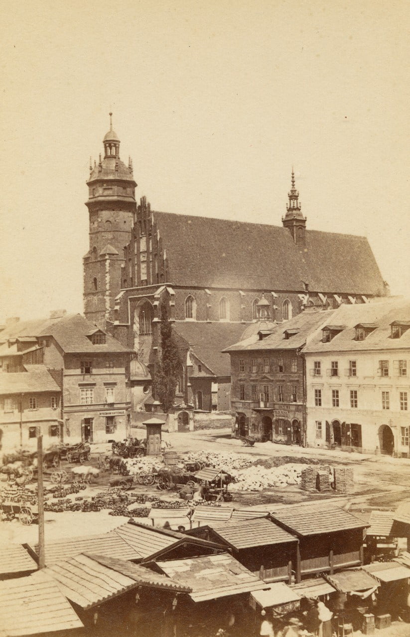 Kraków, Targ na placu Wolnica, Ignacy Kreiger, 1870