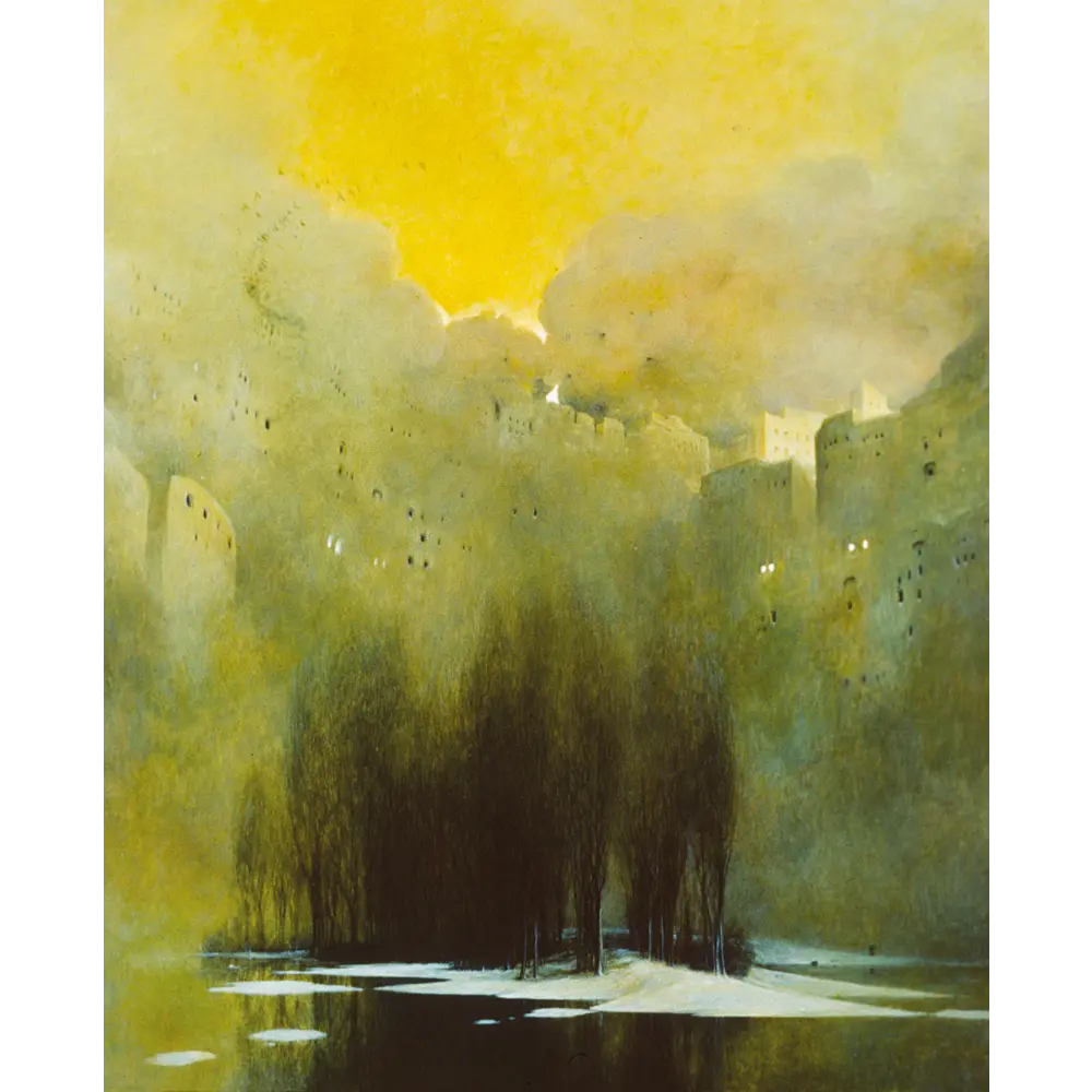 Zdzisław Beksiński plakat Bez tytułu 1980