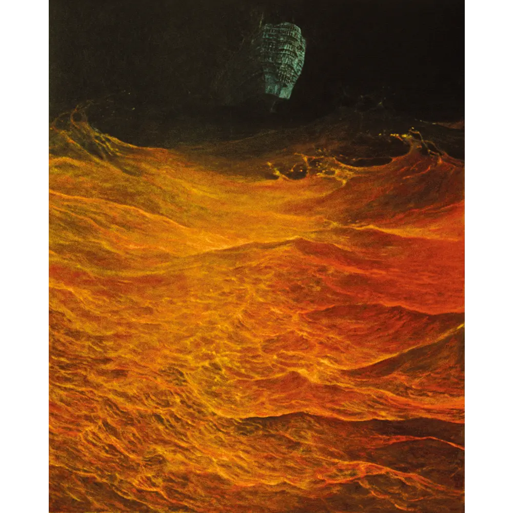 Zdzisław Beksiński plakat Bez tytułu lata 80