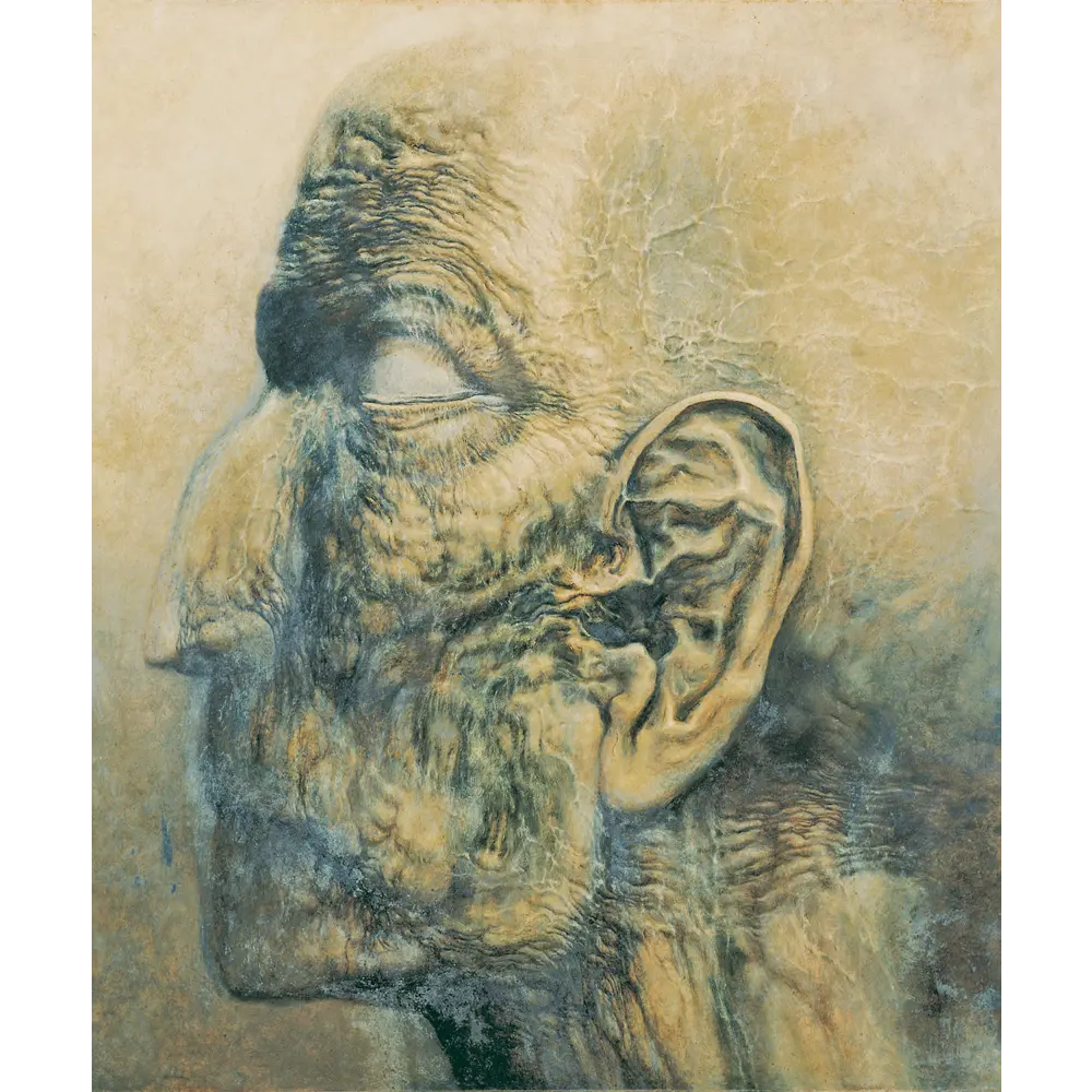Zdzisław Beksiński plakat Błękitny profil