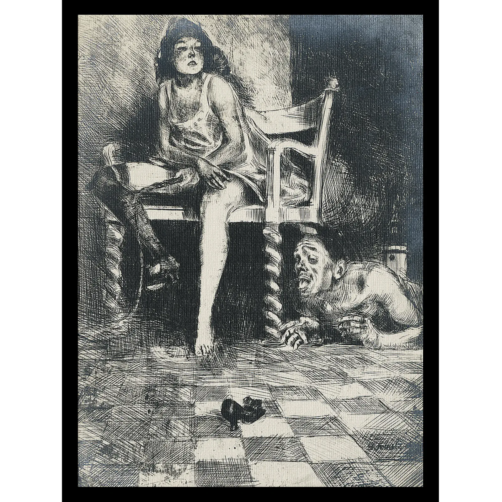 Bruno Schulz obraz Bestie z cyklu XIĘGA BAŁWOCHWALCZA, 1920 - 1922