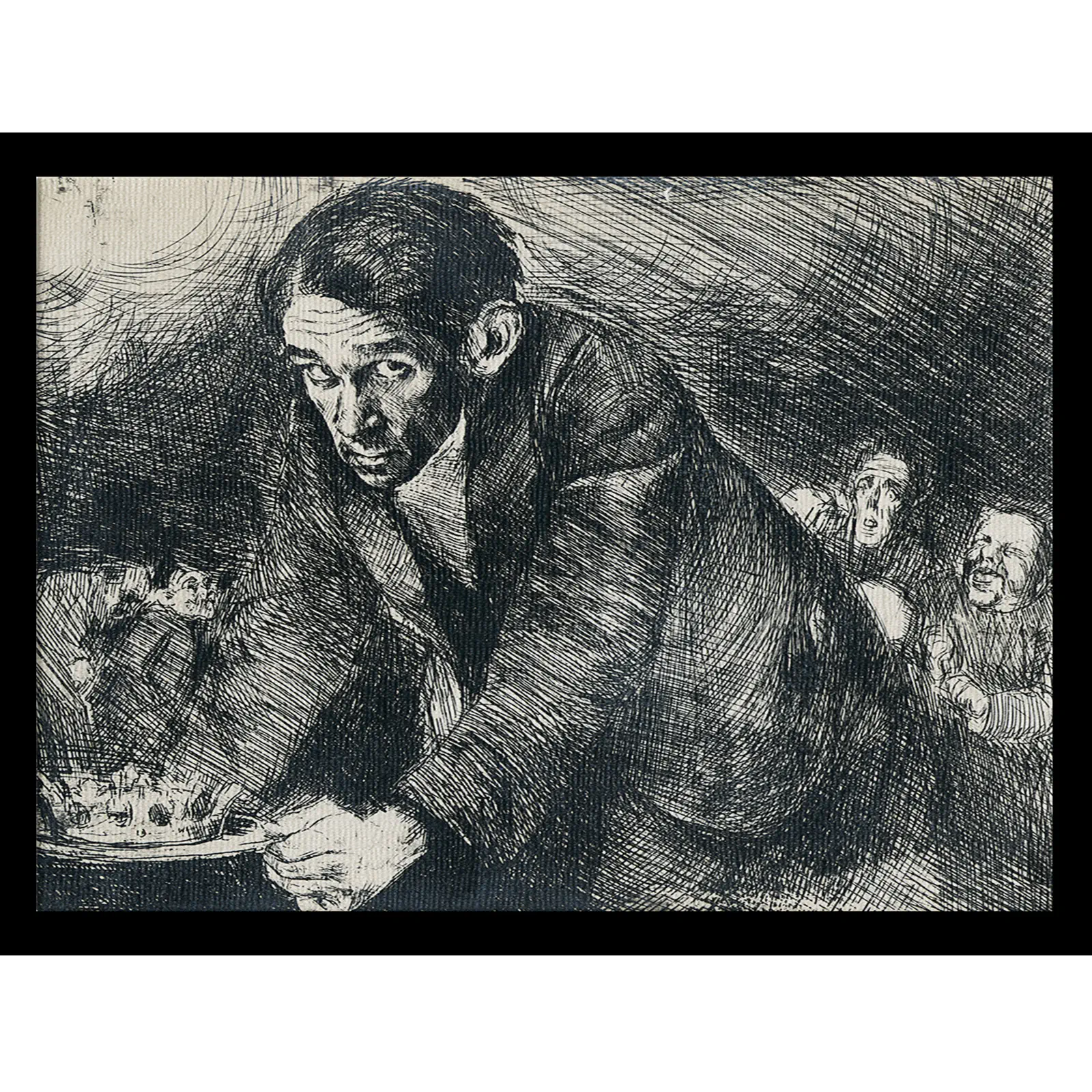 Bruno Schulz obraz Dedykacja (Introdukcja) z teki XIĘGA BAŁWOCHWALCZA, ok. 1922