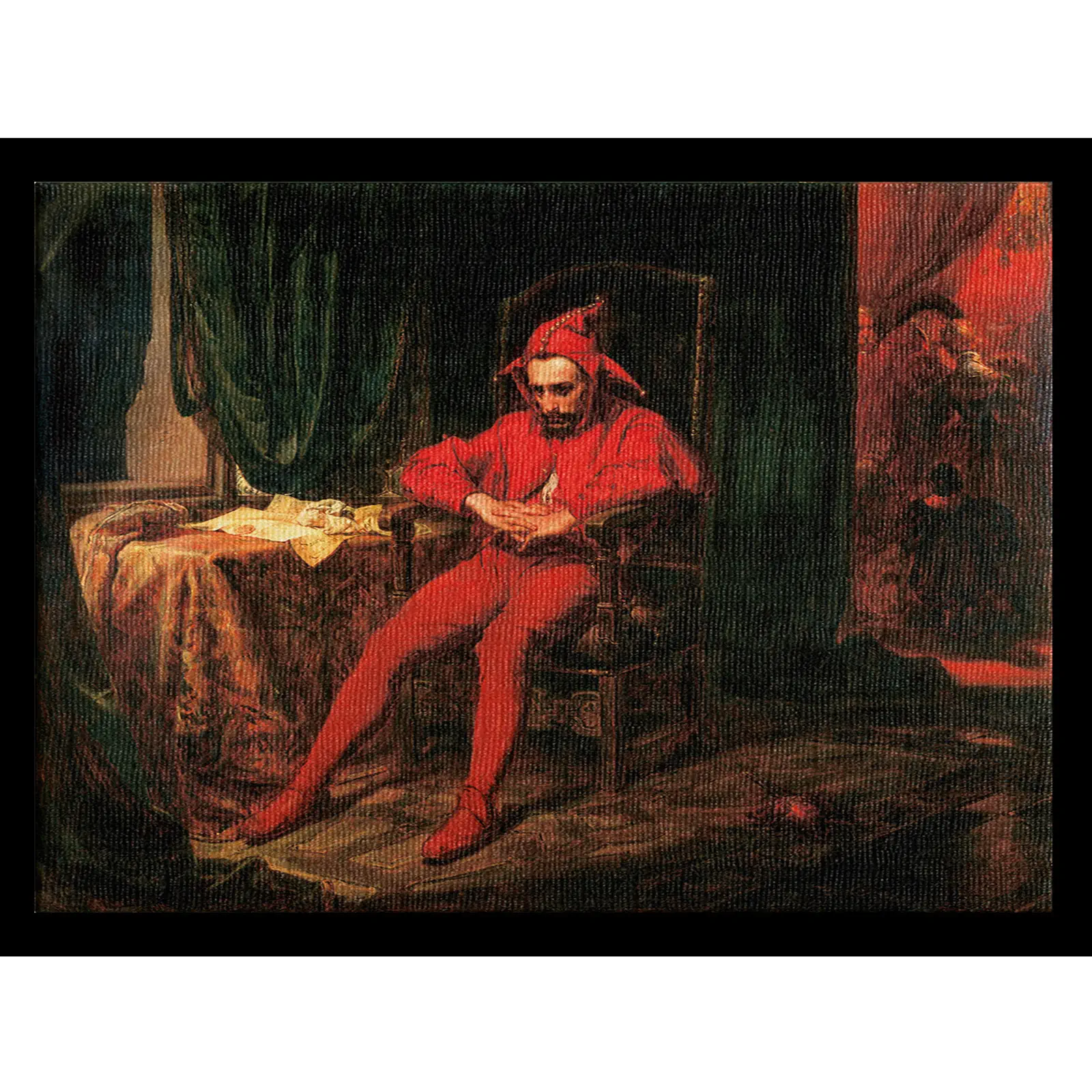 Jan Matejko obraz Stańczyk w czasie balu na dworze królowej Bony wobec straconego Smoleńska