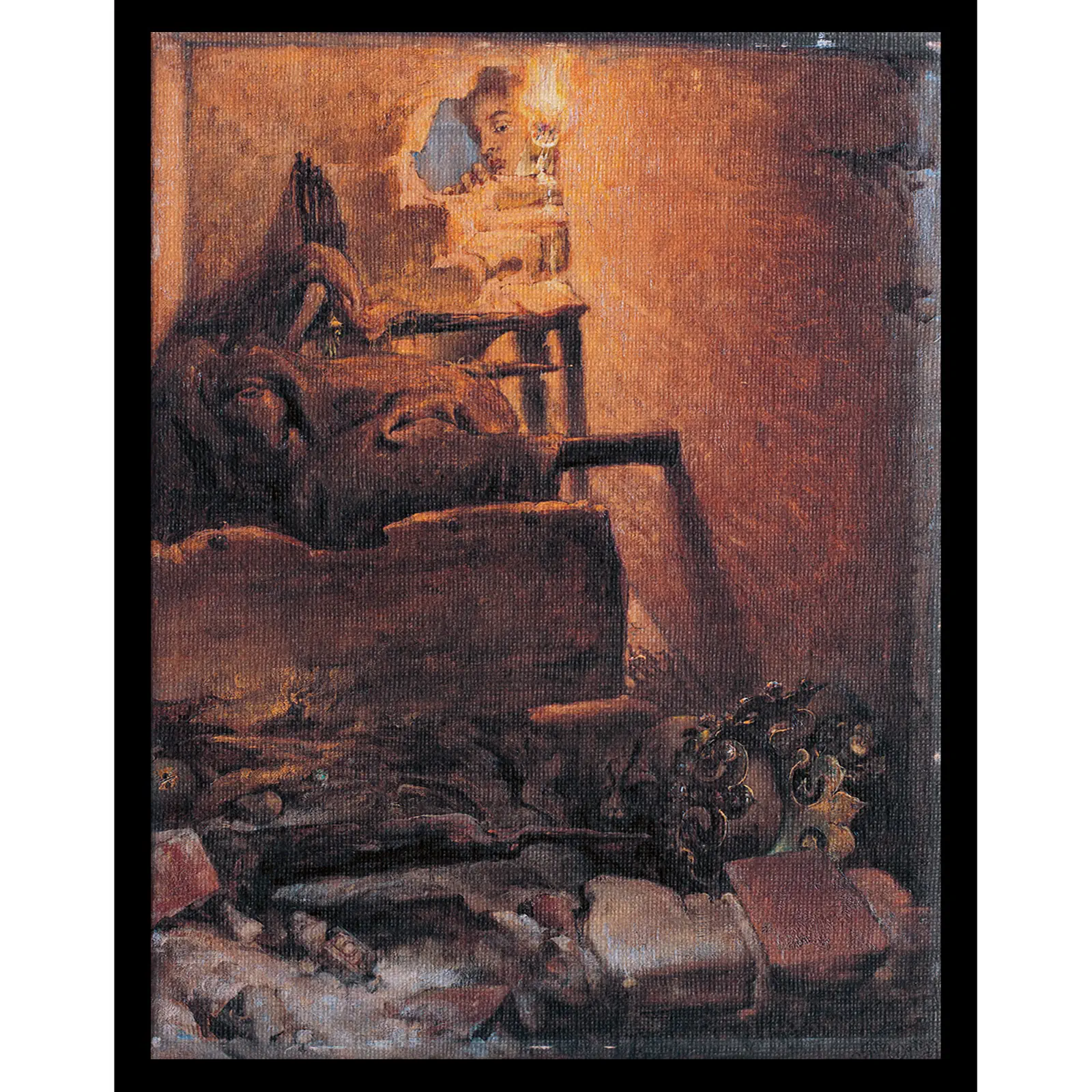 Jan Matejko obraz Wnętrze grobu Kazimierza Wielkiego