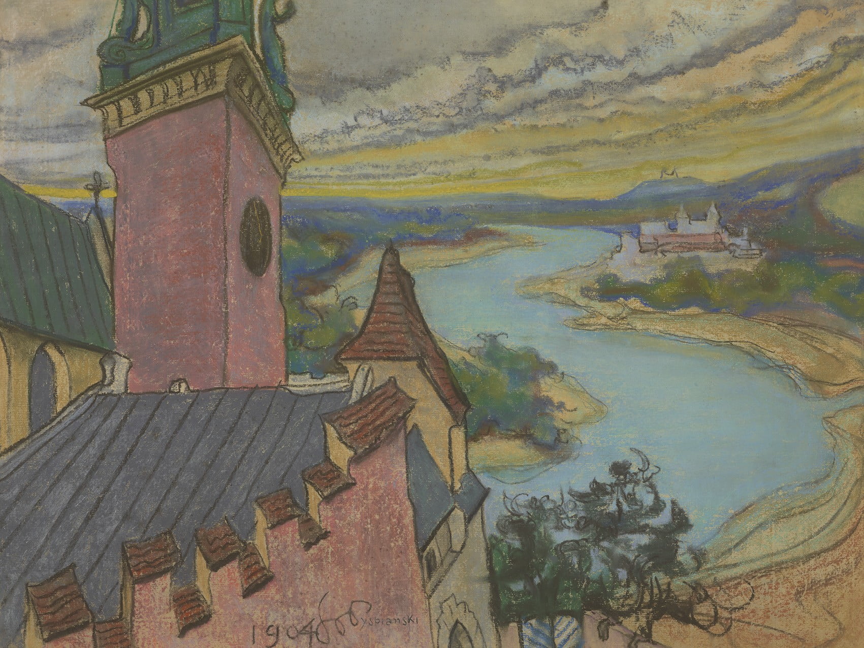 Stanisław Wyspiański obraz Zakola Wisły