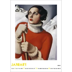 Kalendarz Tamara de Lempicka 2026 A3 wzór 1 - obrazek 3