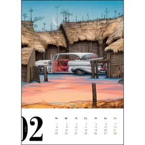 Kalendarz Jacek Yerka 2027 A3 wzór 3 - obrazek 4